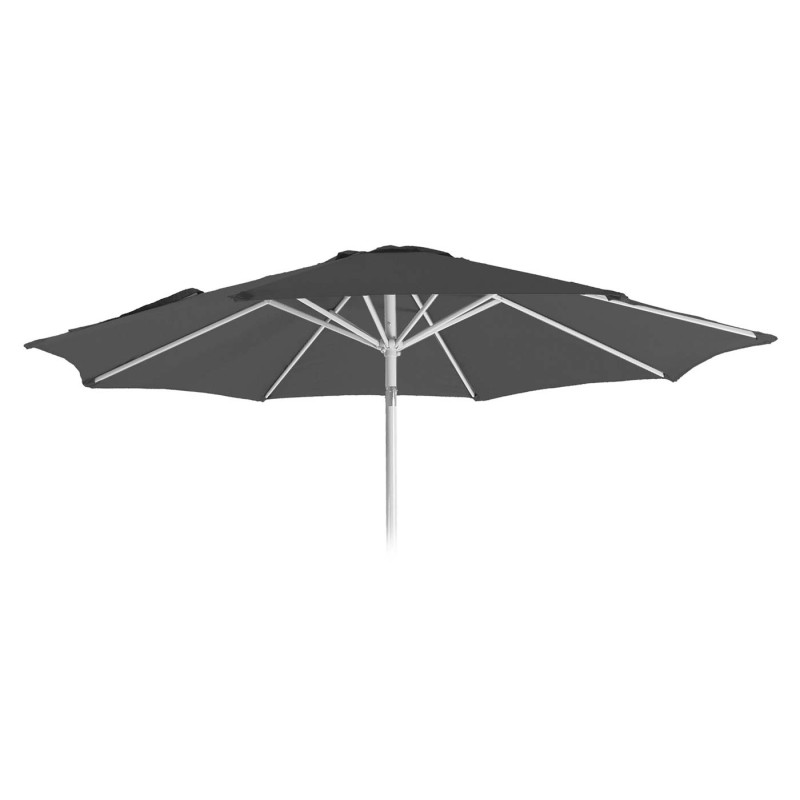Housse de rechange pour parasol N19, housse de parasol de rechange, Ø 3m tissu/textile 5kg - anthracite