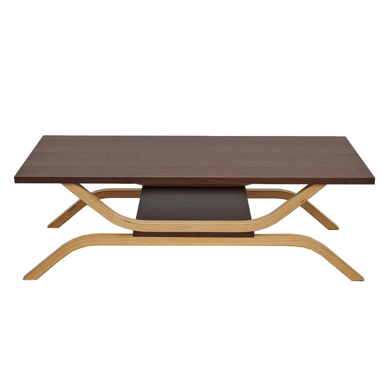 Table basse table de salon, table d'appoint, table basse, 35x110x48cm - aspect chêne