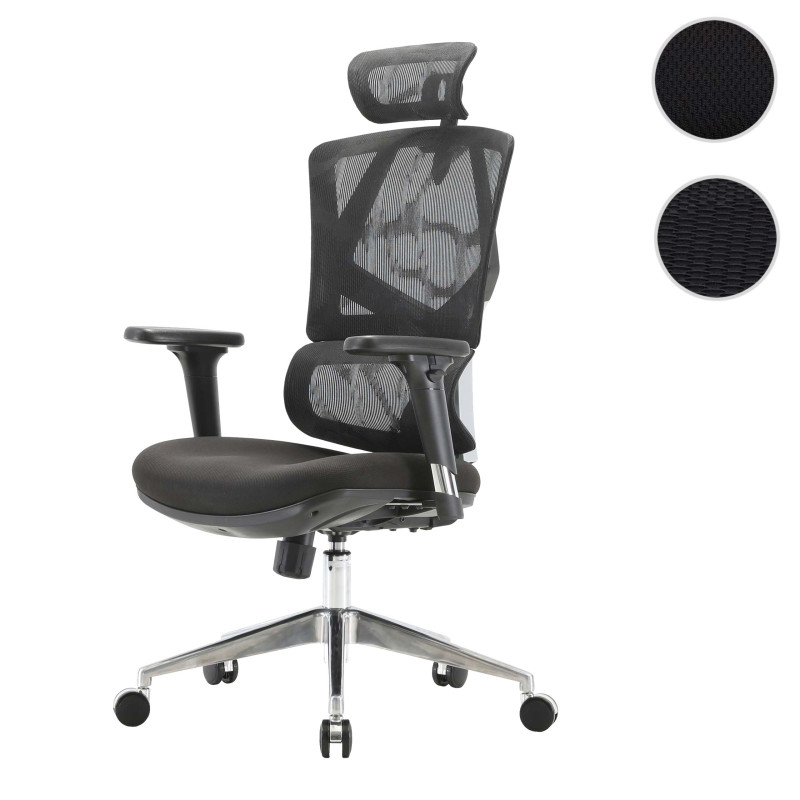 SIHOO chaise de bureau chaise de bureau ergonomique, soutien lombaire - rembourré noir