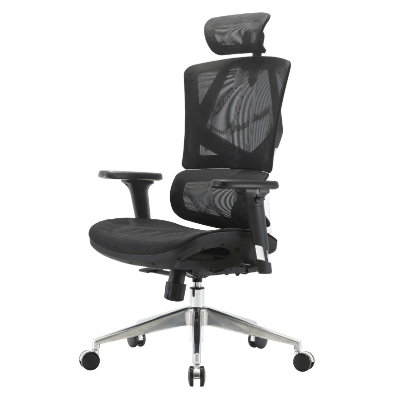 Chaise de bureau chaise de bureau ergonomique, accoudoirs 3D - Mesh noir