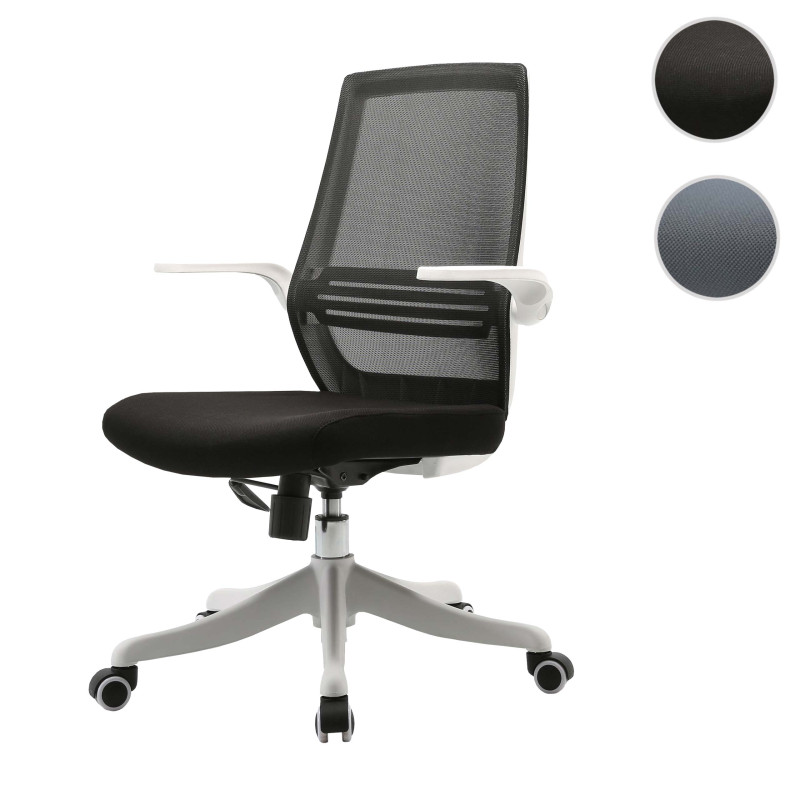 Chaise de bureau moderne chaise de bureau, ergonomique et respirante accoudoir relevable - gris