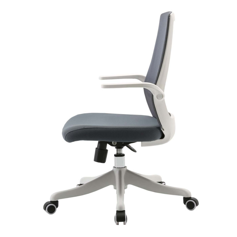 Chaise de bureau moderne chaise de bureau, ergonomique et respirante accoudoir relevable - gris