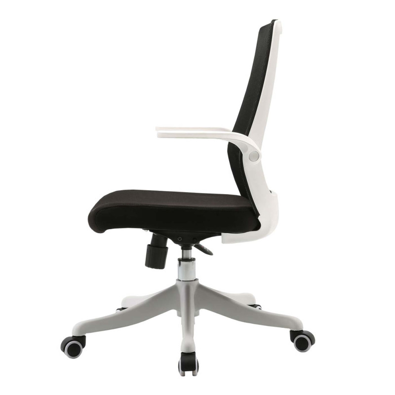 Chaise de bureau moderne chaise de bureau, ergonomique et respirante accoudoir relevable - noir
