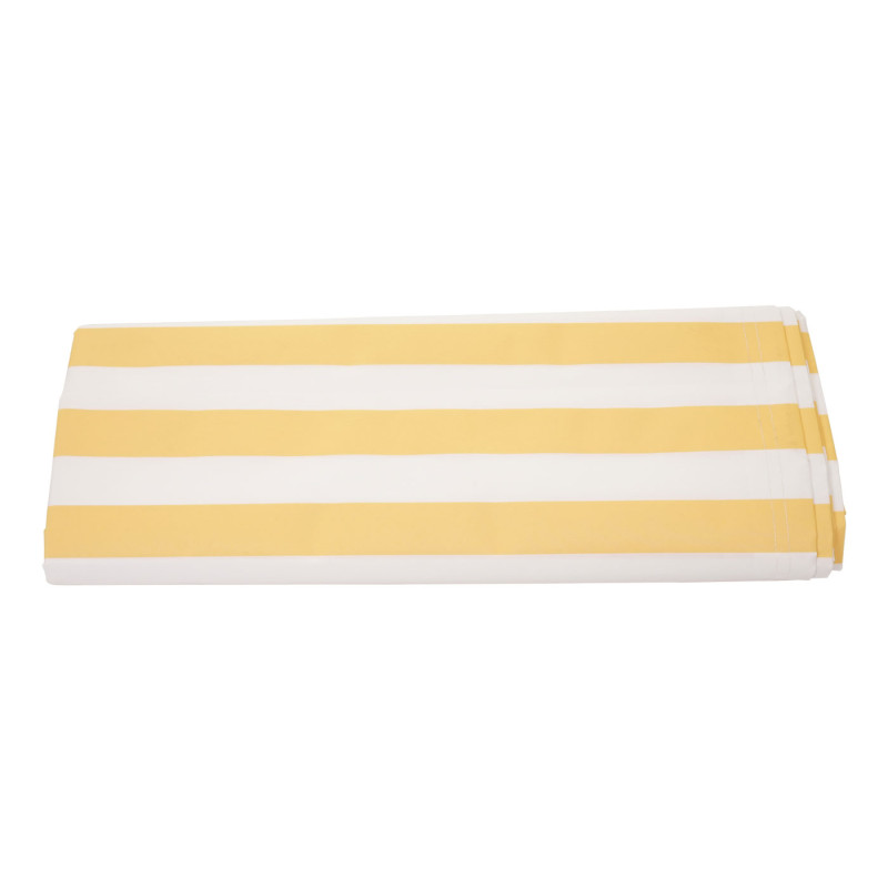 Toile de rechange pour store T792, store à bras articulé toile de rechange 5x3m - Polyester jaune-blanc