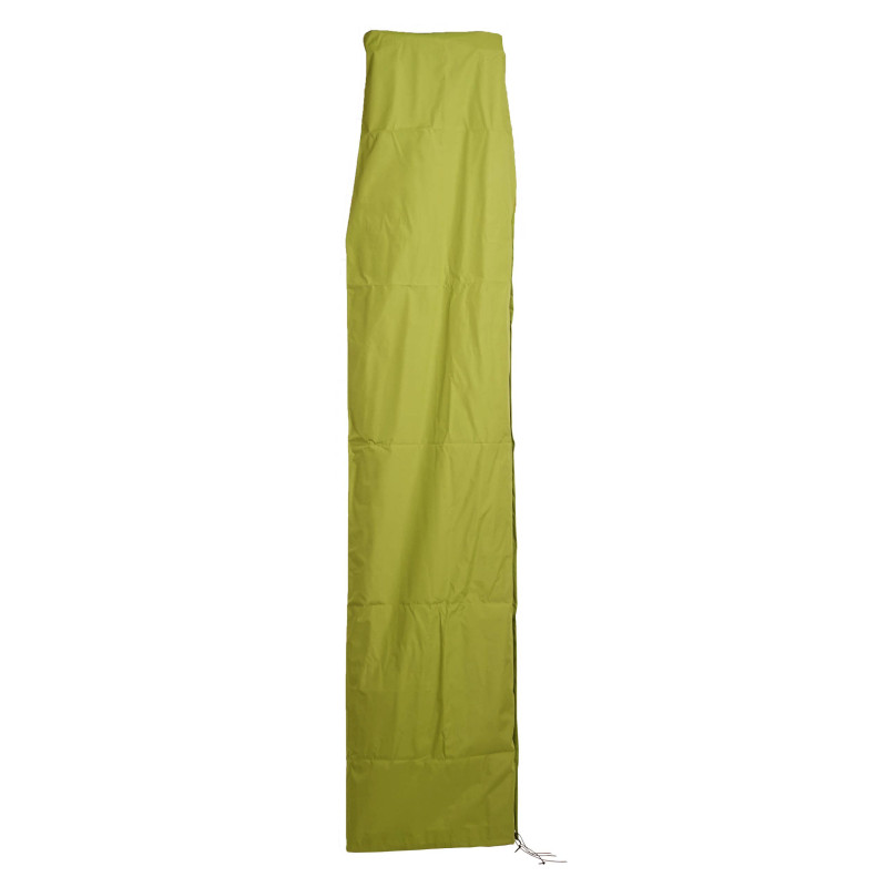 Housse de protection pour parasol jusqu'à 4,3 m (3x3 m), housse avec fermeture éclair - vert clair