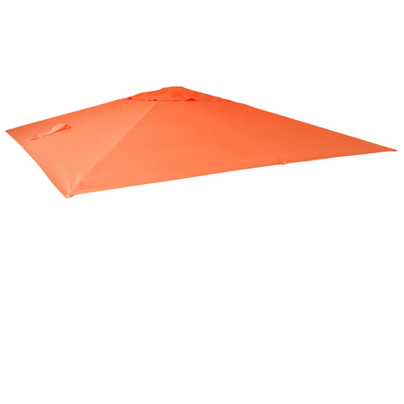 Toile pour parasol de luxe 3,5x3,5m (Ø4,95m) polyester 4kg - terre-cuite