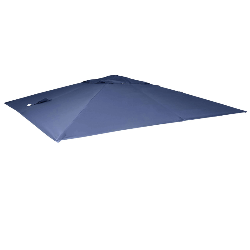 Revêtement pour parasol de luxe revêtement de remplacement, 3x4m (Ø5m) polyester 3,5kg - bleu