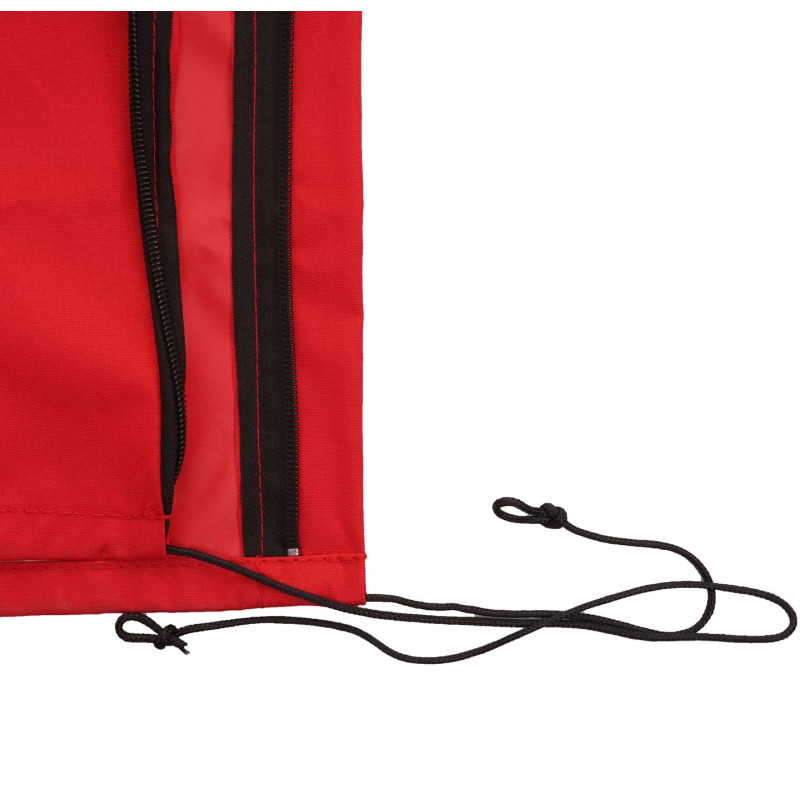 Housse de protection pour parasol jusqu'à 4 m, housse avec fermeture éclair - rouge