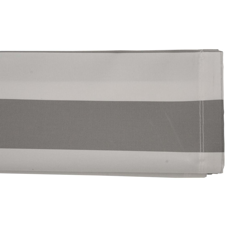 Housse de rechange pour store T123, cassette complète Housse de rechange protection solaire 4,5x3m - acrylique gris-blanc