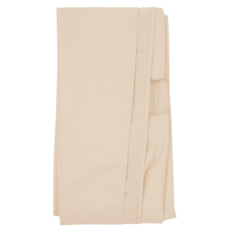 Toile pour parasol de gastronomie en bois carré 4x4m polyester 3kg - crème