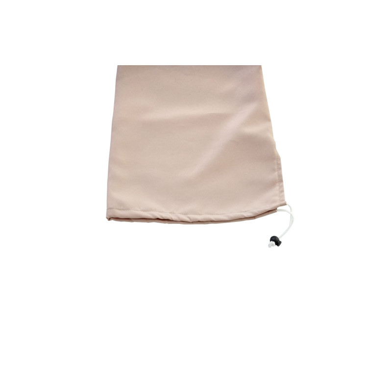 Housse de protection pour parasol jusqu'à 2,70m, housse Cover avec cordon de serrage, crème