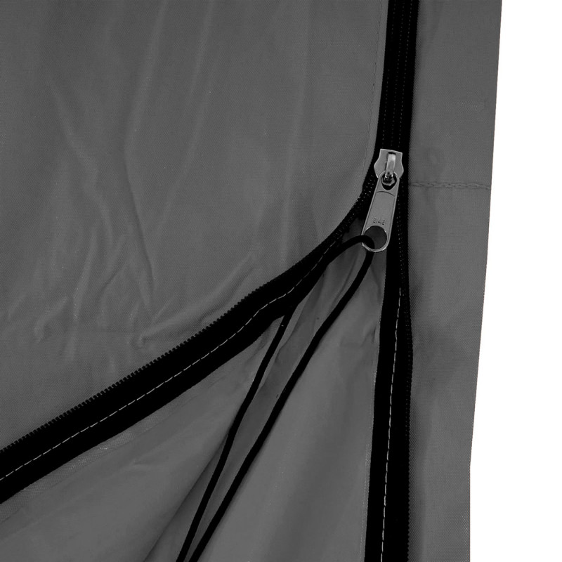 Housse de protection pour parasol déporté 3,5m, fermeture éclair - anthracite