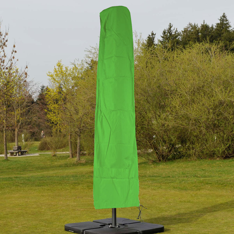 Housse de protection pour parasol jusqu'à 4 m, gaine de protection avec zip - vert
