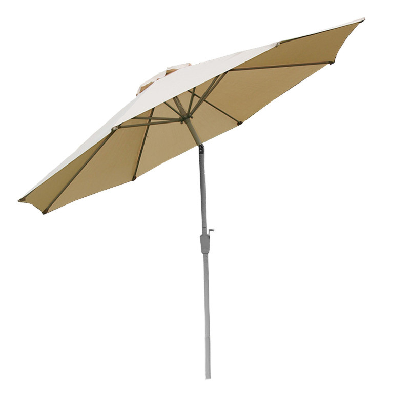 Parasol en aluminium N18, 270 cm, inclinable, inoxydable - crème