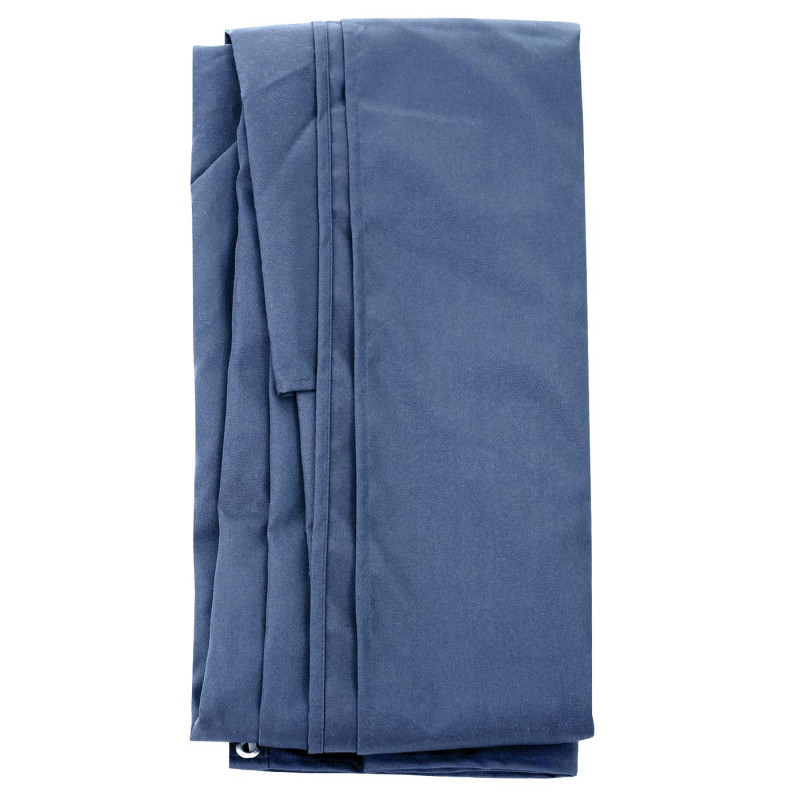 Revêtement pour parasol de luxe revêtement de remplacement, 3,5x3,5m (Ø4,95m) polyester 4kg - bleu