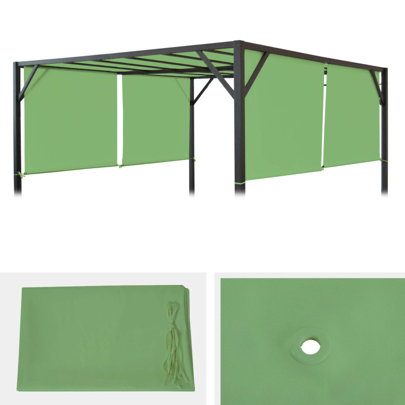 Toile de rechange pour toit de pergola Baia 3x3m - vert