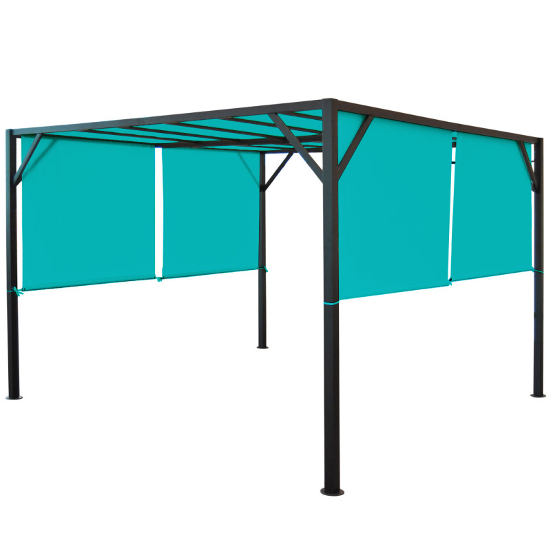 Toile de rechange pour toit de pergola Baia 3x3m - turquoise