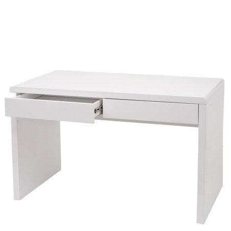 Bureau bureau informatique table de travail, blanc brillant - 100x60cm