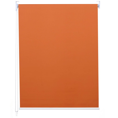 Store à enrouleur pour fenêtres, avec chaîne, avec perçage, isolation, opaque, 110 x 160 - orange