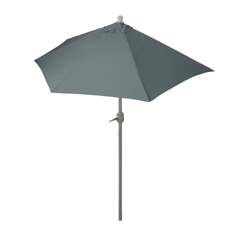 Parasol Parla, hémicycle, parasol de balcon UV 50+ - 300cm anthracite sans pied