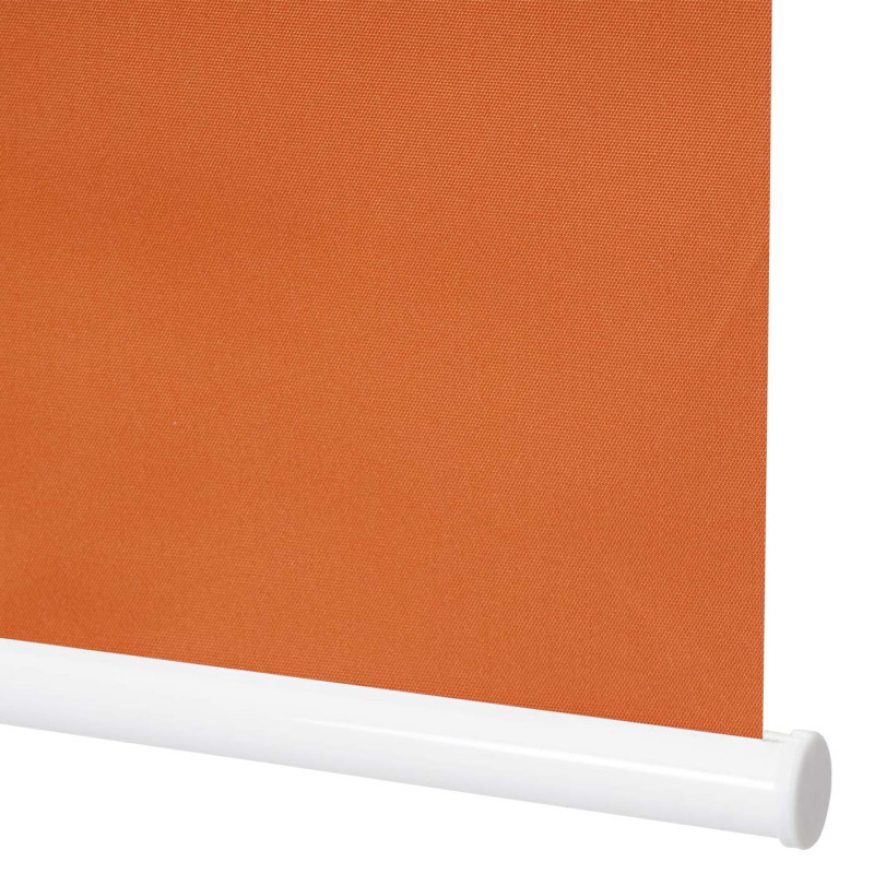 Store à enrouleur pour fenêtres, avec chaîne, avec perçage, isolation, opaque, 100 x 160 - orange