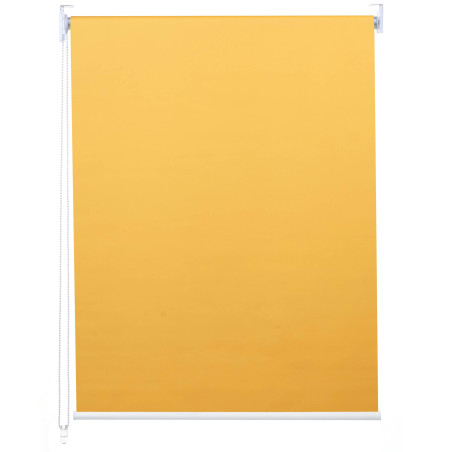 Store à enrouleur pour fenêtres, avec chaîne, avec perçage, isolation, opaque, 80 x 160 - jaune