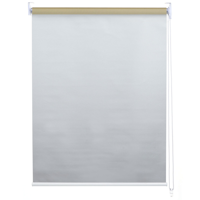 Store à enrouleur pour fenêtres, avec chaîne, avec perçage, isolation, opaque, 100 x 230 - beige