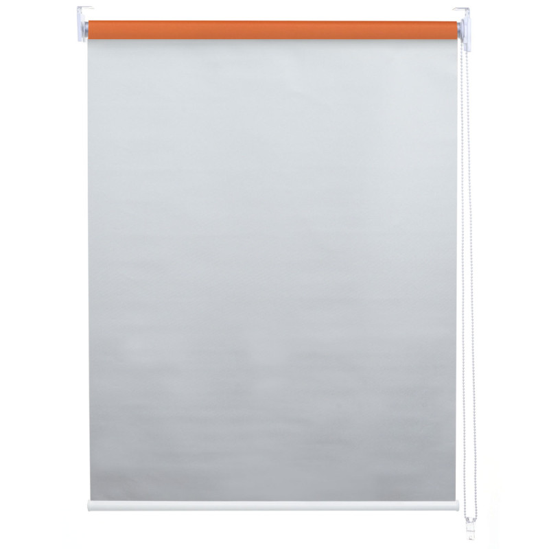 Store à enrouleur pour fenêtres, avec chaîne, avec perçage, isolation, opaque, 60 x 160 - orange