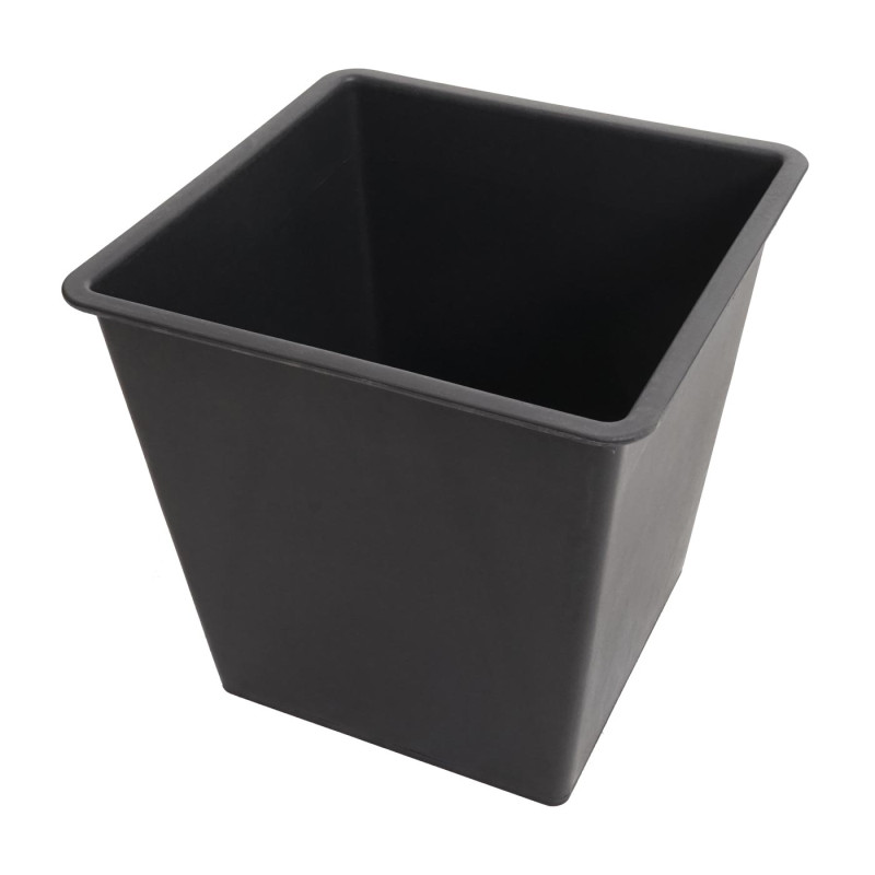 Jardinière Pot de fleur, carré 32x32x32cm Outdoor Acacia bois certifié MVG, brun