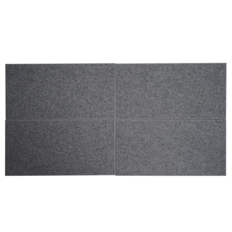 Lot de 6 panneaux muraux acoustiques panneaux muraux acoustiques, insonorisant 1qm surface 60x30cm - gris