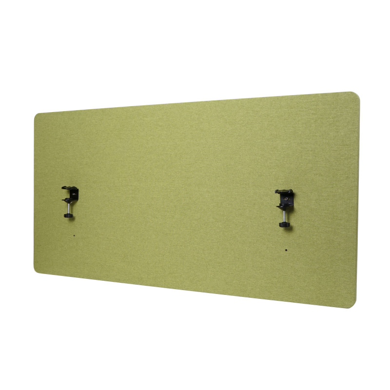 Cloison acoustique de bureau protection visuelle de bureau Tableau d'affichage, double paroi tissu/textile - 60x120cm vert