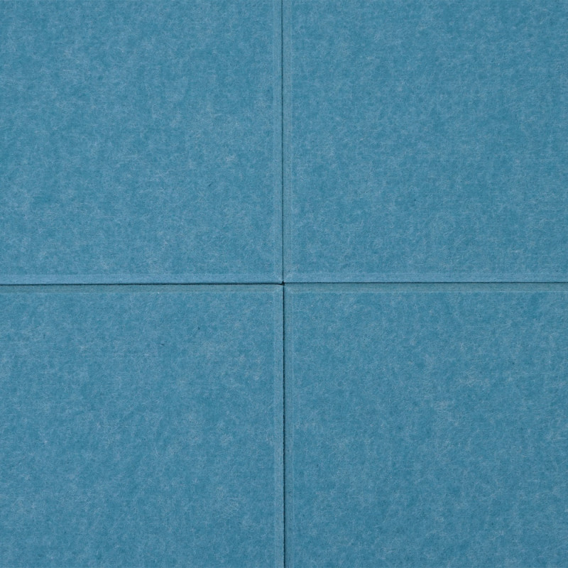 Jeu de 4 panneaux muraux acoustiques panneaux muraux acoustiques, insonorisant 1qm surface 50x50cm - bleu