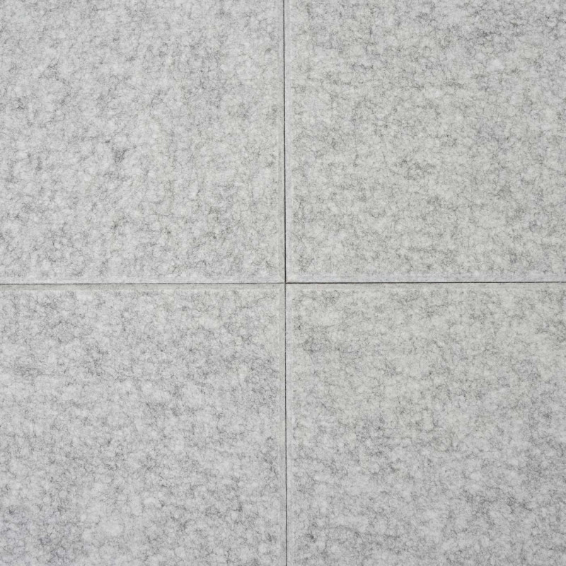 Jeu de 4 panneaux muraux acoustiques panneaux muraux acoustiques, insonorisant 1qm surface 50x50cm - gris clair