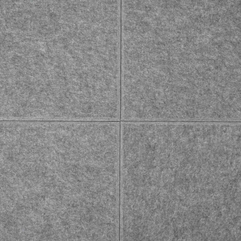 Jeu de 4 panneaux muraux acoustiques panneaux muraux acoustiques, insonorisant 1qm surface 50x50cm - gris