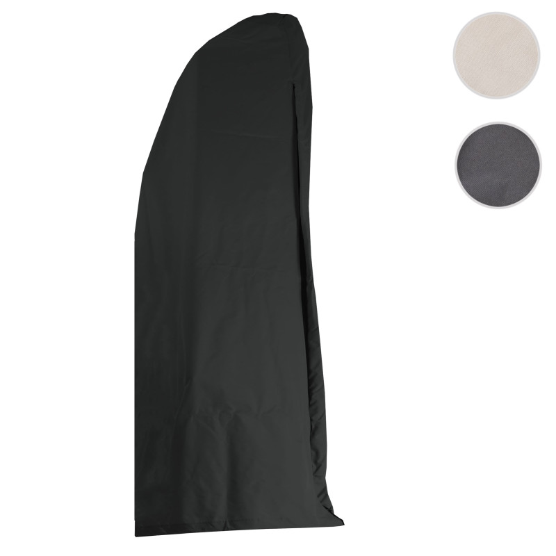 Housse de protection pour parasol jusqu'à 3m, housse de protection Cover avec fermeture éclair - crème
