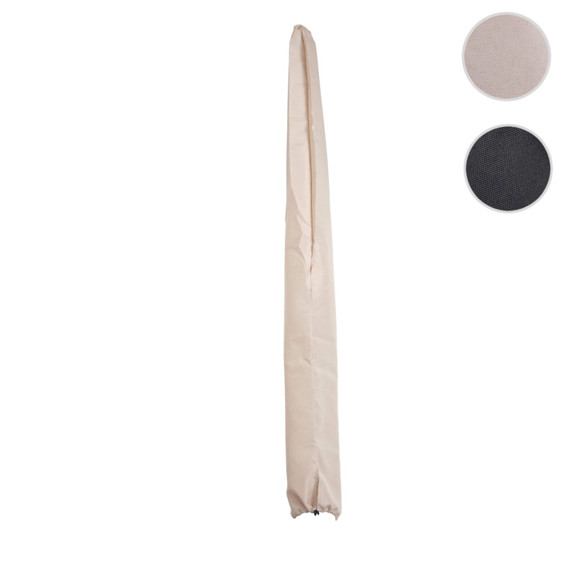 Housse de protection pour parasol en aluminium N23 2x3m, housse Cover avec cordon de serrage - crème