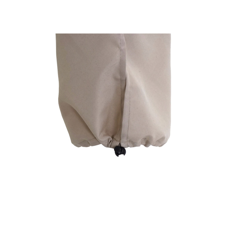 Housse de protection pour demi-parasol Parla de 3m, housse Cover avec cordon de serrage - crème