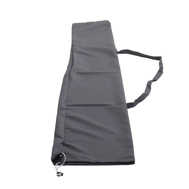 Housse de protection pour demi-parasol alu 2,70m Parla, housse Cover avec cordon de serrage - anthracite