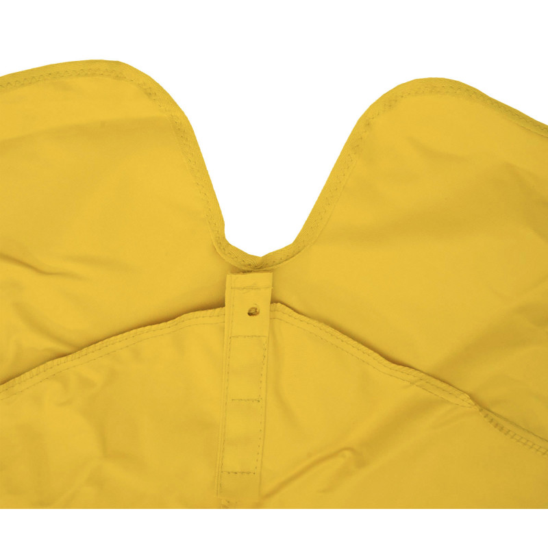 Housse de rechange pour parasol Meran Pro, parasol de marché gastronomique avec volant Ø 5m, polyester - jaune