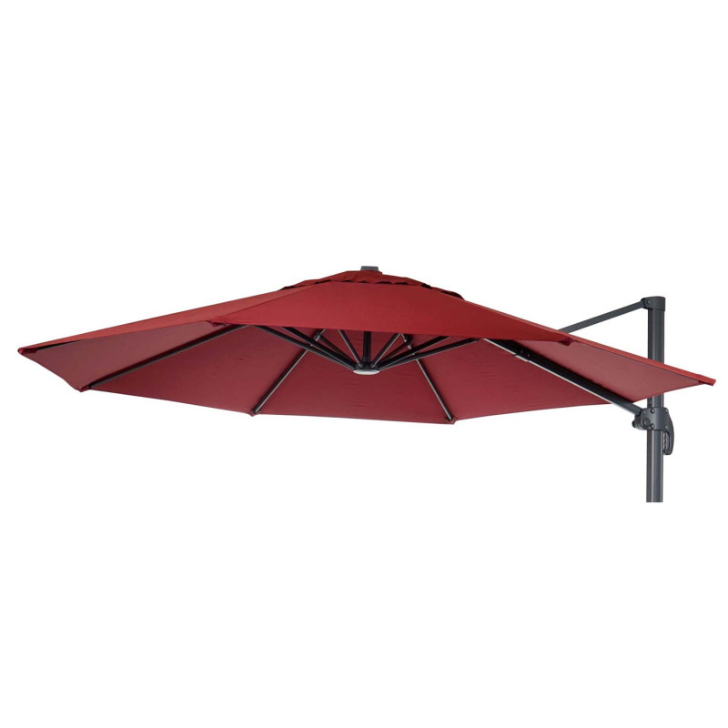 Housse de parasol 8 baleines rondes Ø3,5m 220g/m² polyester, housse de rechange p.ex. pour parasol ampli - bordeaux