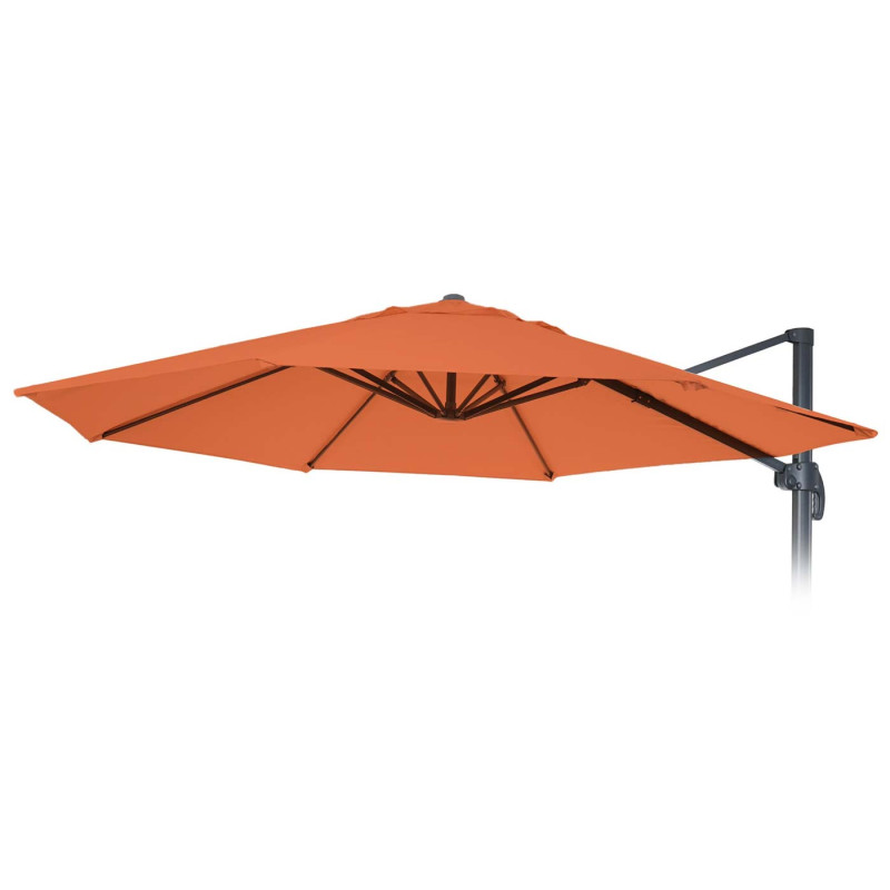 Housse de parasol 8 baleines rondes Ø3m 220g/m² polyester, housse de rechange p.ex. pour parasol ampli - terracotta