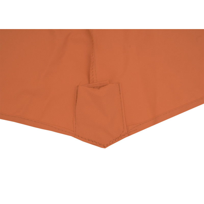 Housse de parasol 8 baleines rondes Ø3m 220g/m² polyester, housse de rechange p.ex. pour parasol ampli - terracotta