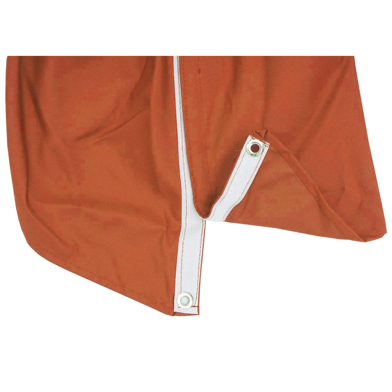 Housse de parasol 8 baleines rondes Ø3m 220g/m² polyester, housse de rechange p.ex. pour parasol ampli - terracotta