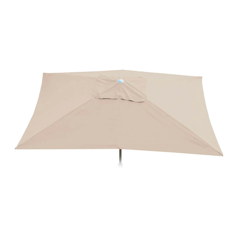Housse de rechange pour parasol N23, housse de rechange pour parasol, 2x3m rectangulaire tissu/textile 4,5kg UV 50+ - crème