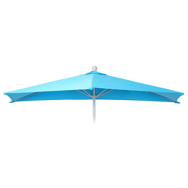Housse de rechange pour parasol demi-rond Parla, housse de rechange pour parasol, 300cm tissu/textile UV 50+ 3kg - turquoise