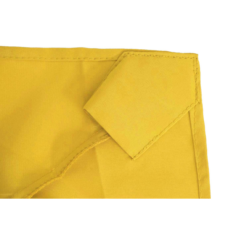 Housse de rechange pour parasol demi-rond Parla, housse de rechange pour parasol, 300cm tissu/textile UV 50+ 3kg - jaune