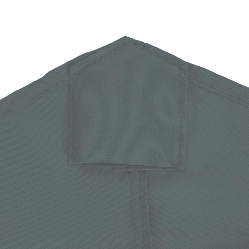 Housse de rechange pour parasol demi-rond Parla, housse de rechange pour parasol, 300cm tissu/textile UV 50+ 3kg - anthracite