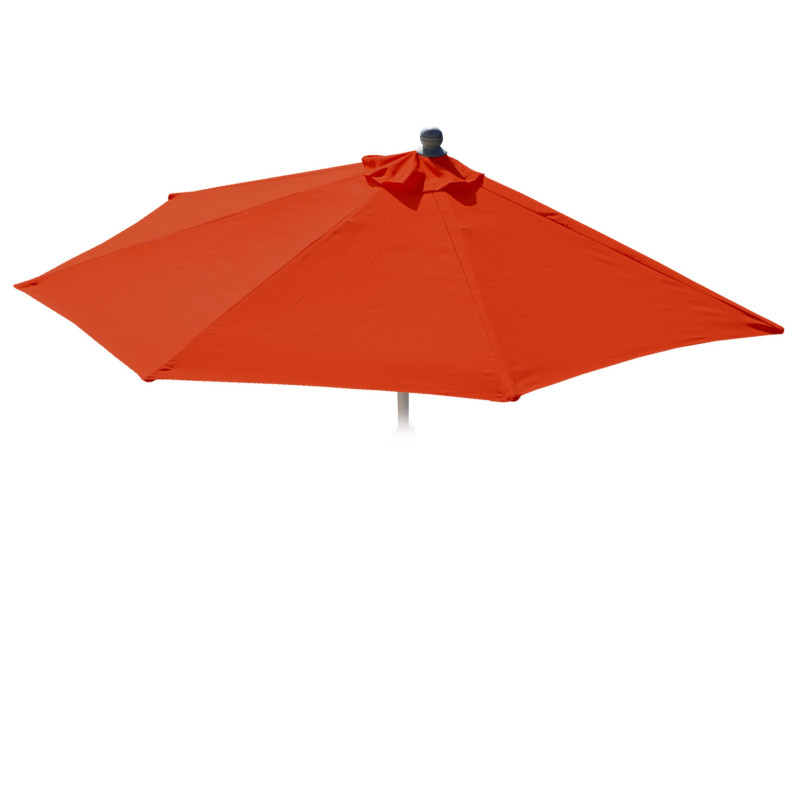Housse de rechange pour parasol demi-rond Parla, housse de rechange pour parasol, 300cm tissu/textile UV 50+ 3kg - terracotta