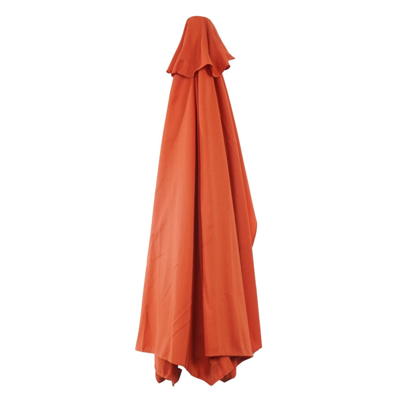 Housse de rechange pour parasol demi-rond Parla, housse de rechange pour parasol, 300cm tissu/textile UV 50+ 3kg - terracotta
