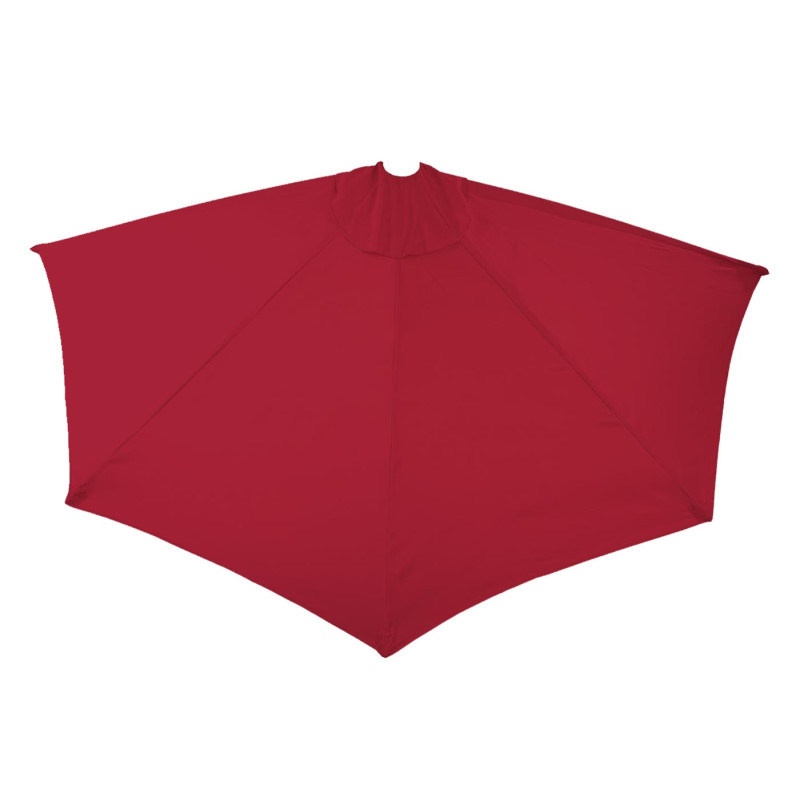Housse de rechange pour parasol semi-circulaire Parla, housse de parasol de rechange, 270cm tissu/textile UV 50+ 3kg - bordeaux